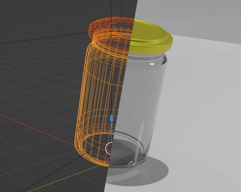 Modellazione 3D di un Vasetto di Crema