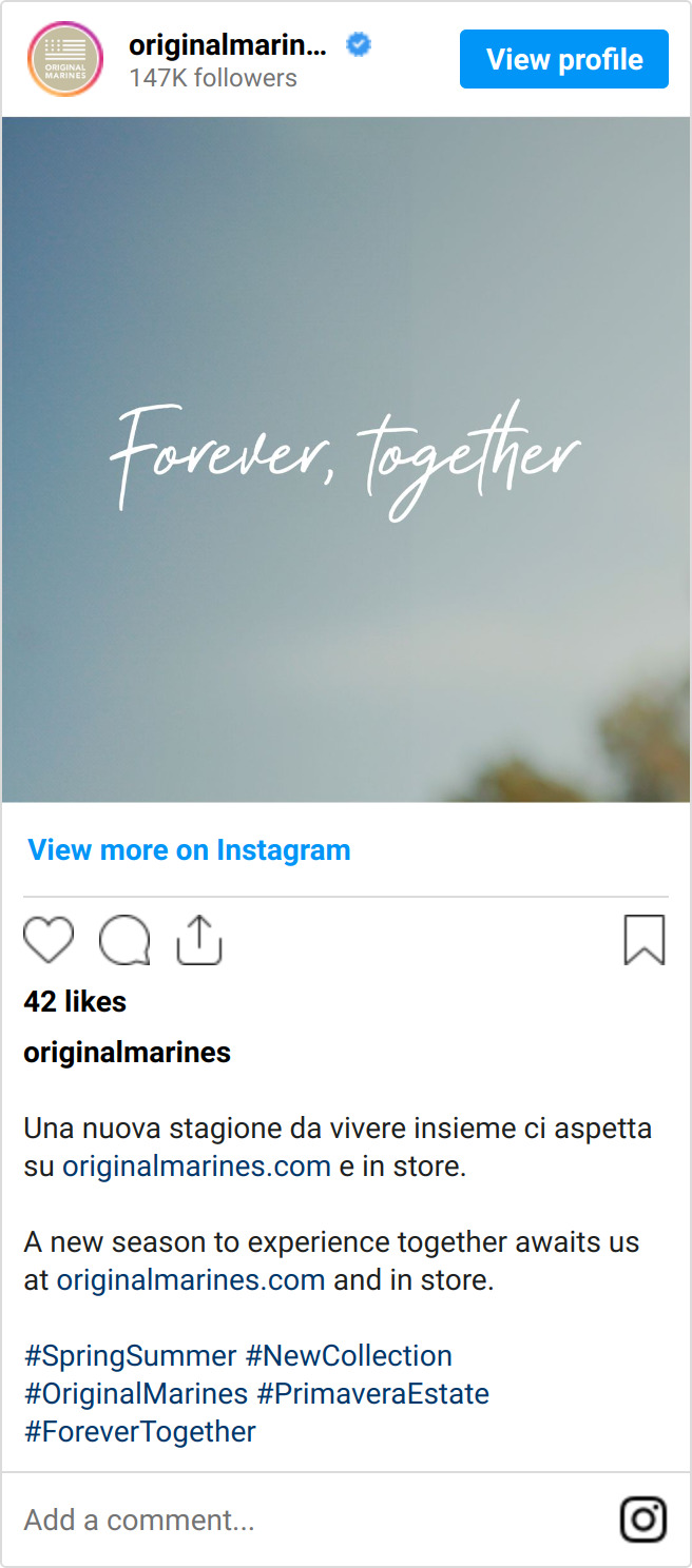 mloiacono.it Screenshot da Instagram Pagina Original Marines