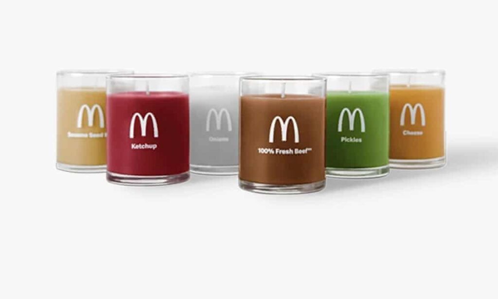 McDonald's candele al profumo di panino